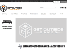 Tablet Screenshot of getoutsidegames.com